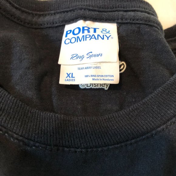 Disney Port & Co Black Shirt Jack Skelton "Naughty Is The New Nice" Womens Sz XL - Picture 7 of 9